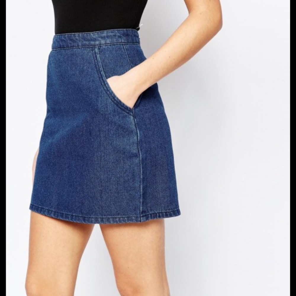 Boohoo Denim Shift Style Shirt Dress